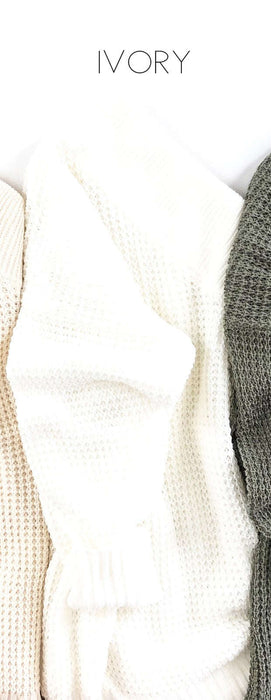 Trending Waffle Knit Sweater | S-XL