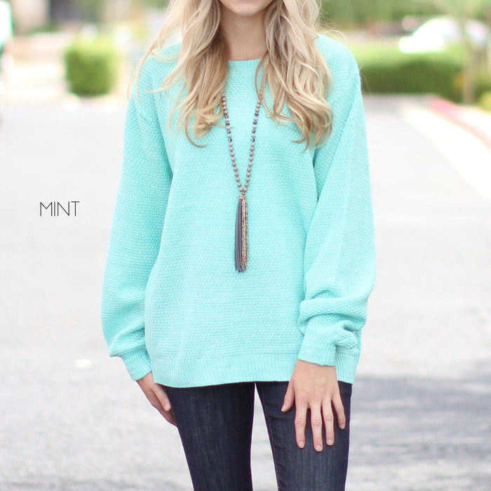 Heather Knit Sweater | S-XL