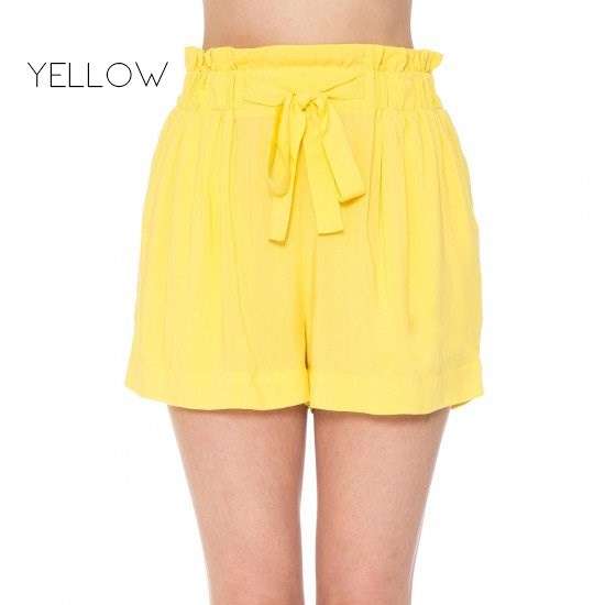 Flowy Tie Front Shorts