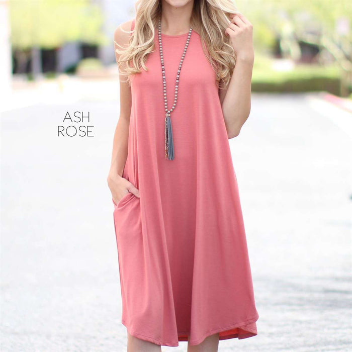 Sleeveless Midi Dress | S-XL