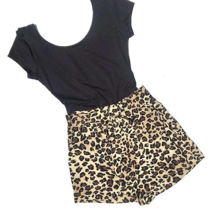 Leopard High Waist Shorts | 2 Colors
