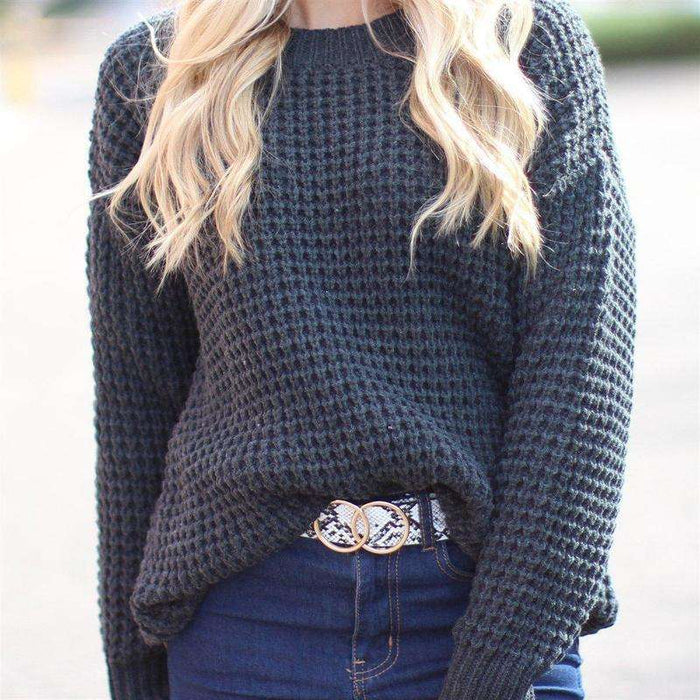 Chunky Knit Sweater | XL