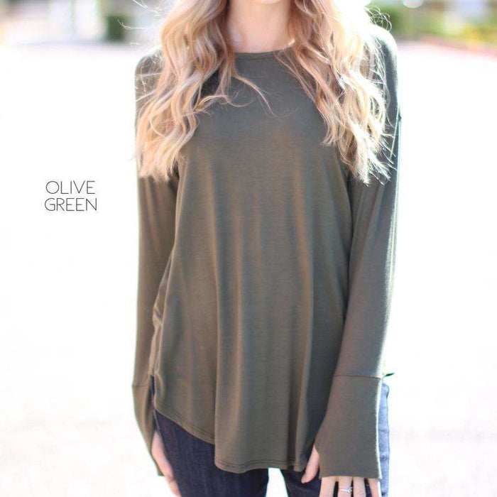 Thumbhole Tunic Top