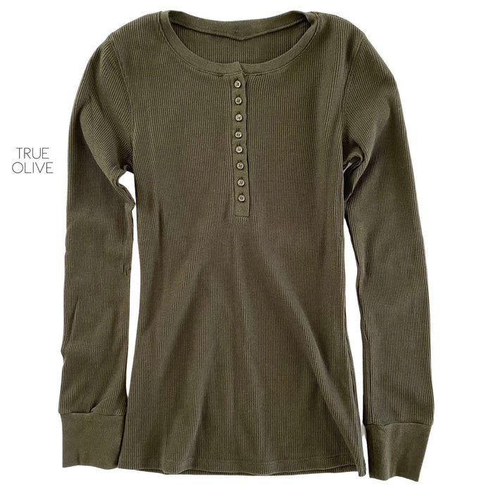 Henley Thermal Layering Top