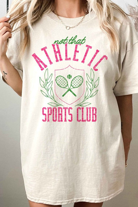 NOT THAT ATHLETIC CLUB OVERSIZED TEE