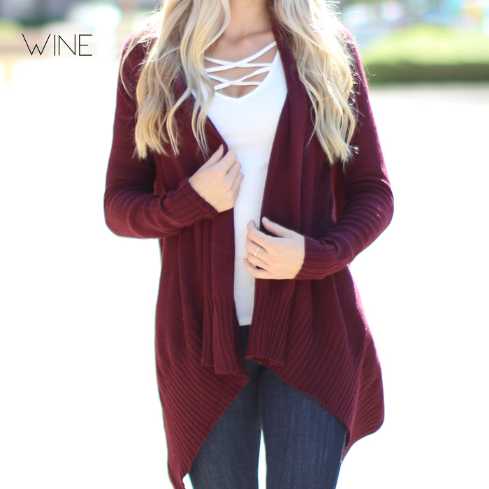 Ultra Soft Draped Sweater Cardigan