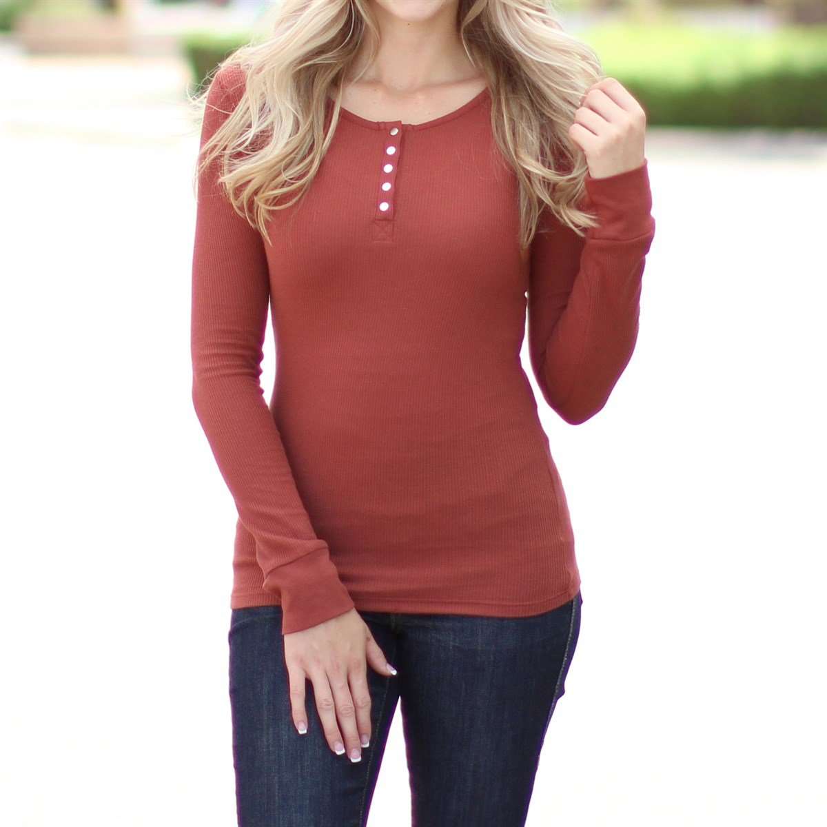 Snap Button Thermal Top — StyleLoveLiving