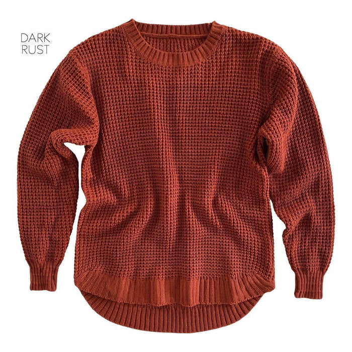 Waffle Knit Sweater | S-XL
