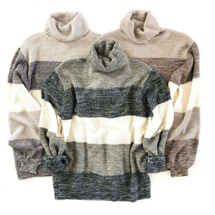 Heather Block Sweater | S-XL