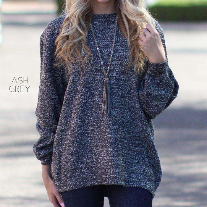 Heather Knit Sweater | S-XL