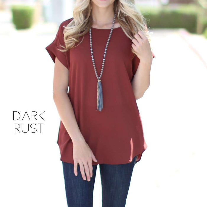 Lightweight Cuff Sleeve Blouse | S-XL