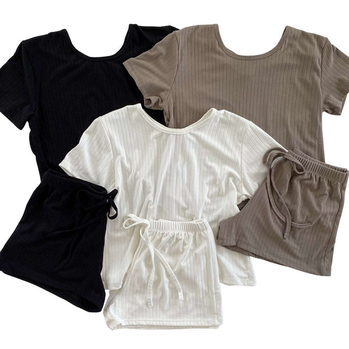 Ultra Soft Ribbed Lounge Set