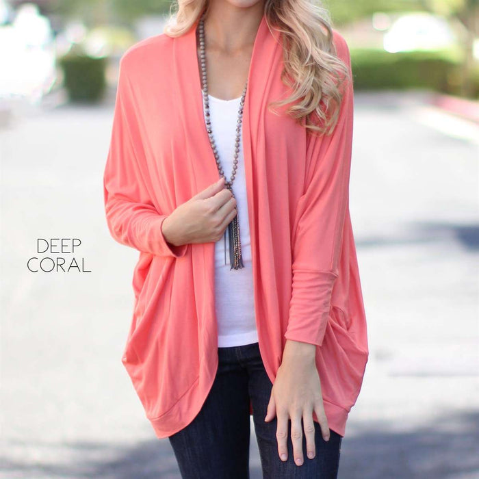 Soft Draped Cardigan | S-XL