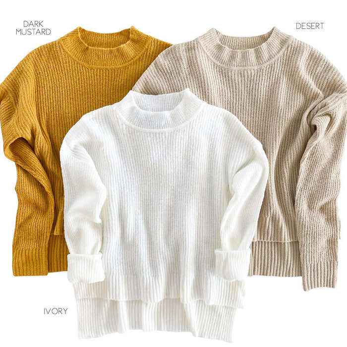 Mock Neck Sweater | S-L