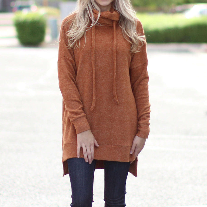 Drawstring Sweater Tunic | S-XL