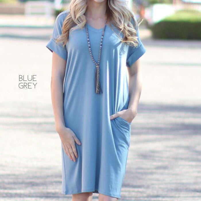 Cuffed Sleeve Dress | S-XL