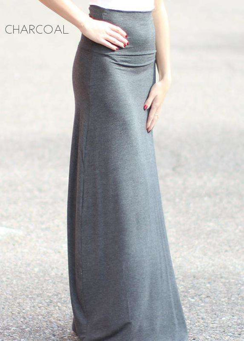 Solid Maxi Skirt | S-XL