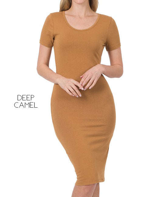 Midi Fitted Dress | S-XL