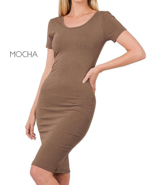 Midi Fitted Dress | S-XL