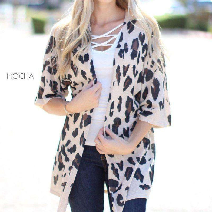 Leopard Kimono Cardigan